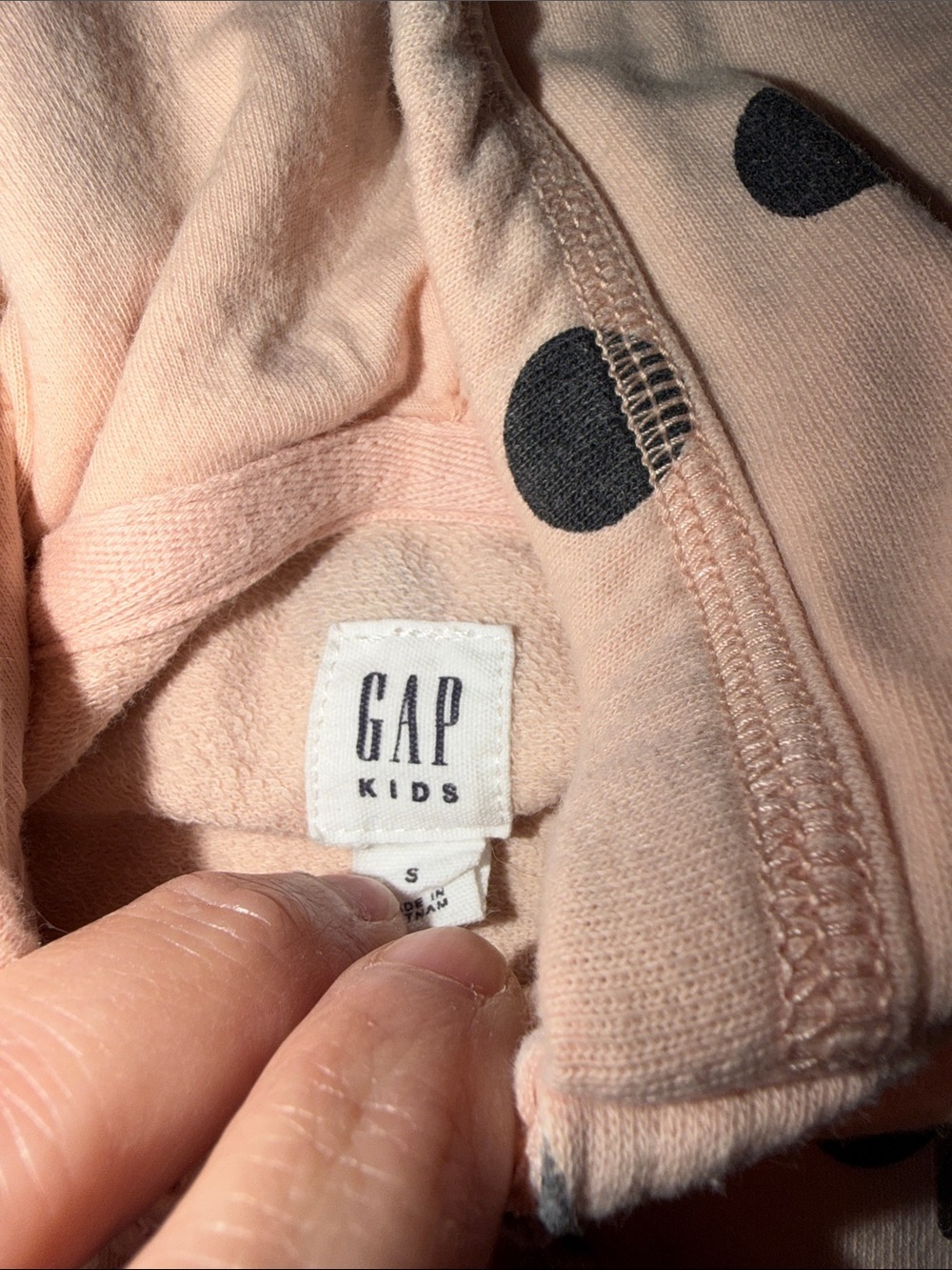 Girls GAP polka dot hooded jacket size S - Picture 3 of 5